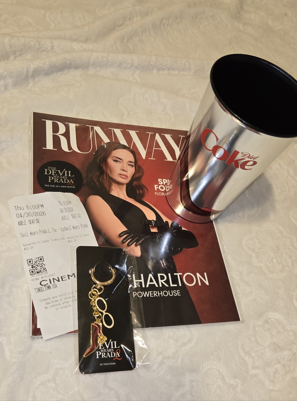 The Devil Wears Prada 2 Movie Premiere Bundle - RUNWAY Magazine, Cup & Keychain